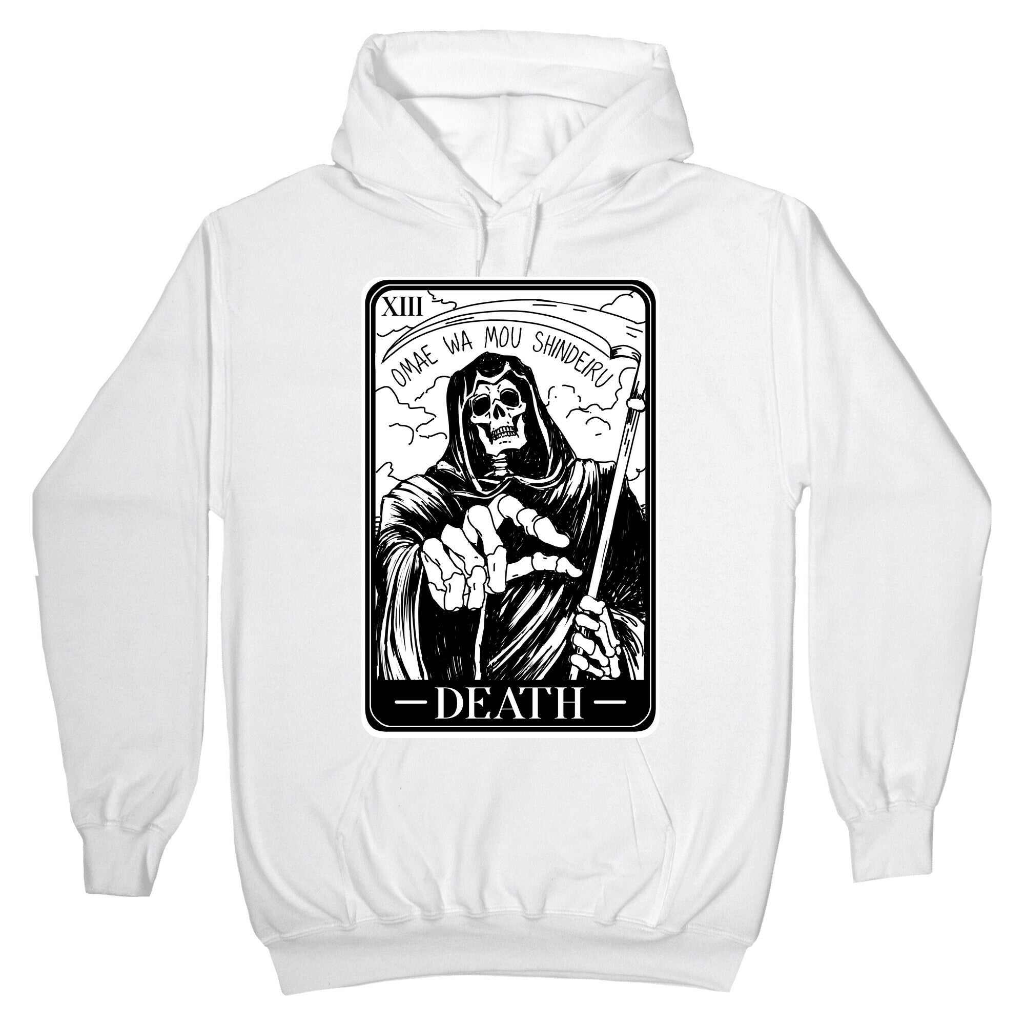 Omae Wa Mou Shindeiru Death Tarot Card Hoodie